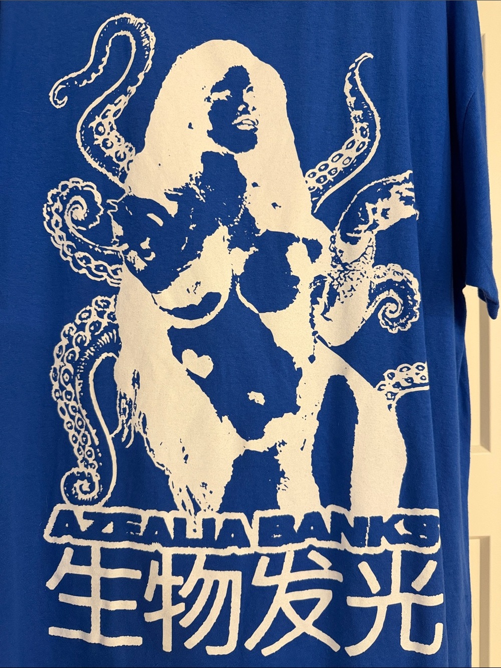 Azealia Banks Sea Queen Royal Blue Crewneck Tee - Picture 3 of 4